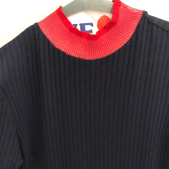 Navy ribbed dress - Picture 4 of 4